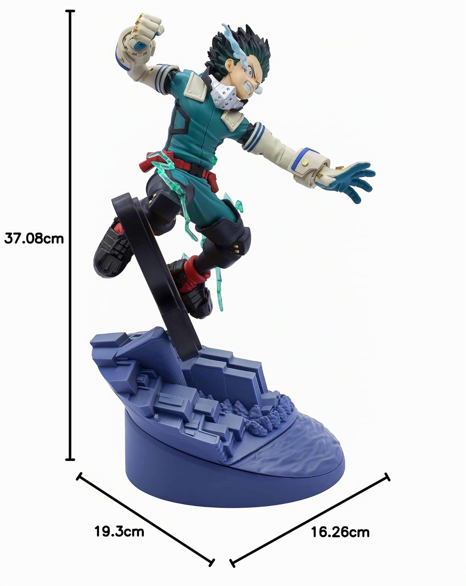 Banpresto - Figura de Accion Izuku Midoriya (The Anime) My Hero Academia - Dioramatic 20cm BP18665 Multicolor