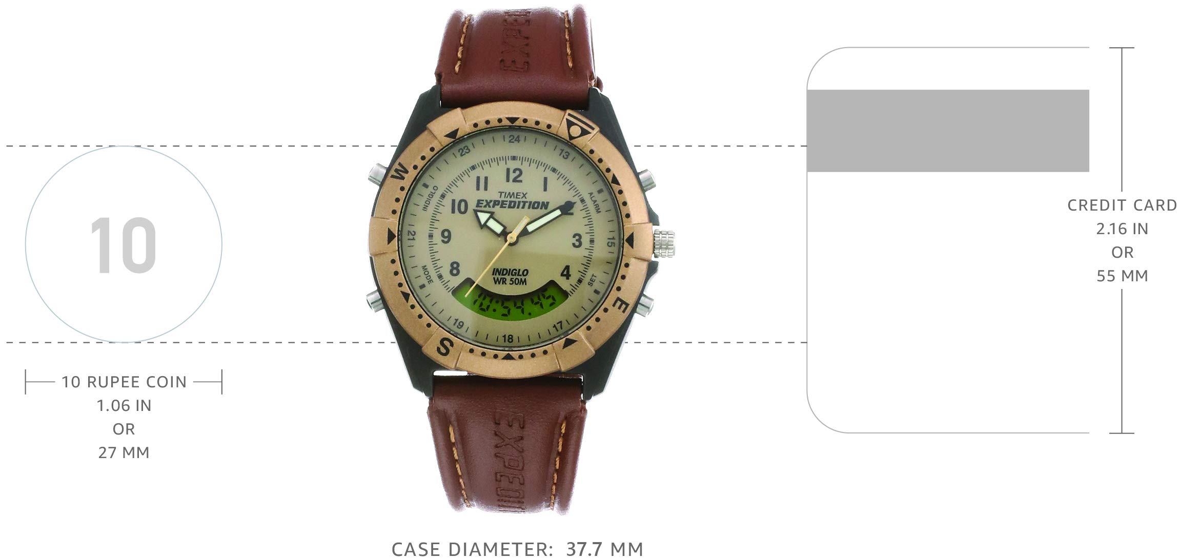 Expedition Mf13 Timex Wr 50 Meters Timex Expedition Analog Digital