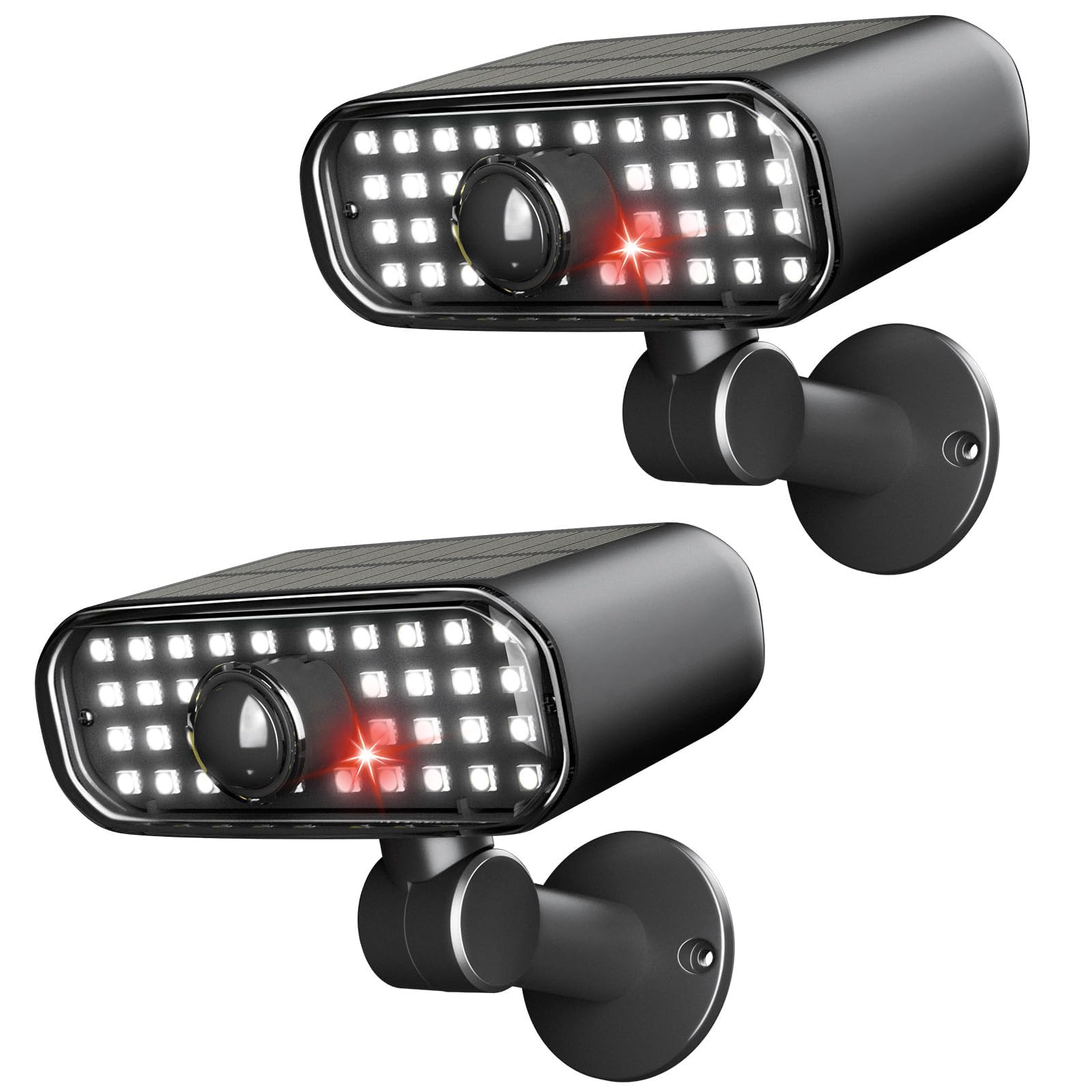 Solarleuchten für den Außenbereich, 3 Modi, Bewegungsmelder, Wandleuchten mit superhellen 5050 SMD-LEDs, 180° verstellbare Sicherheitsleuchten, für den Außenbereich, IP67, wasserdicht, für