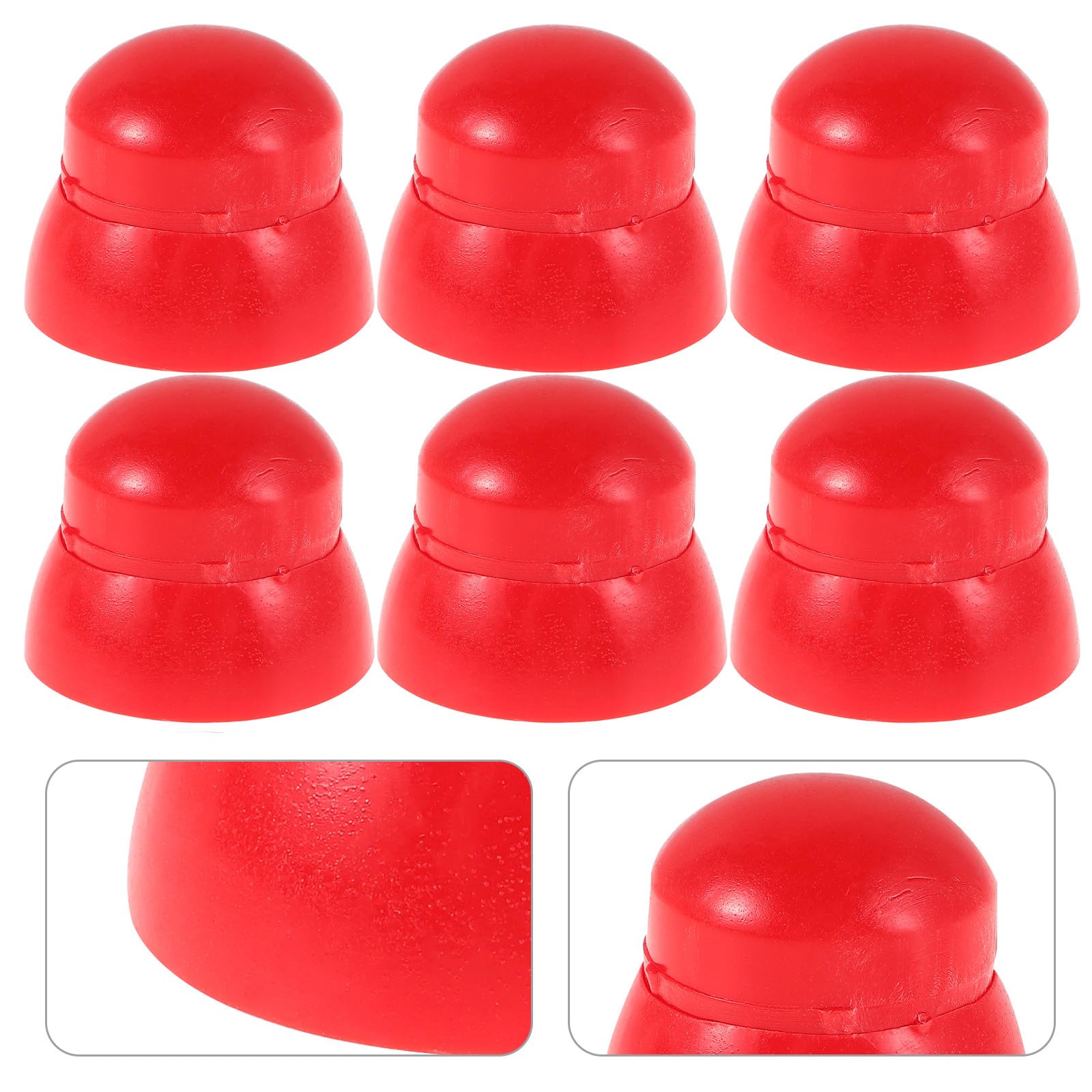 LABRIMP 50 Tapas Protectoras de Plástico para Tornillos y Tuercas M10, Resistentes Deformación, Seguras para Juegos Infantiles al Aire Libre, Color Rojo