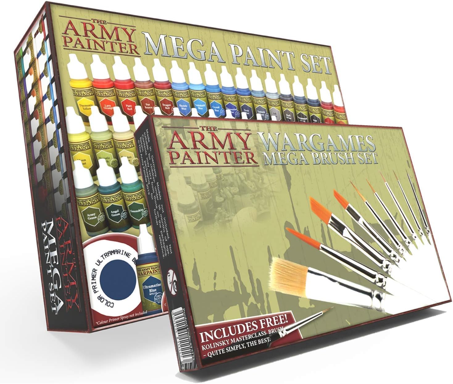 The Army Painter Mega Paint Set 3 and Mega Brush Set Bundle