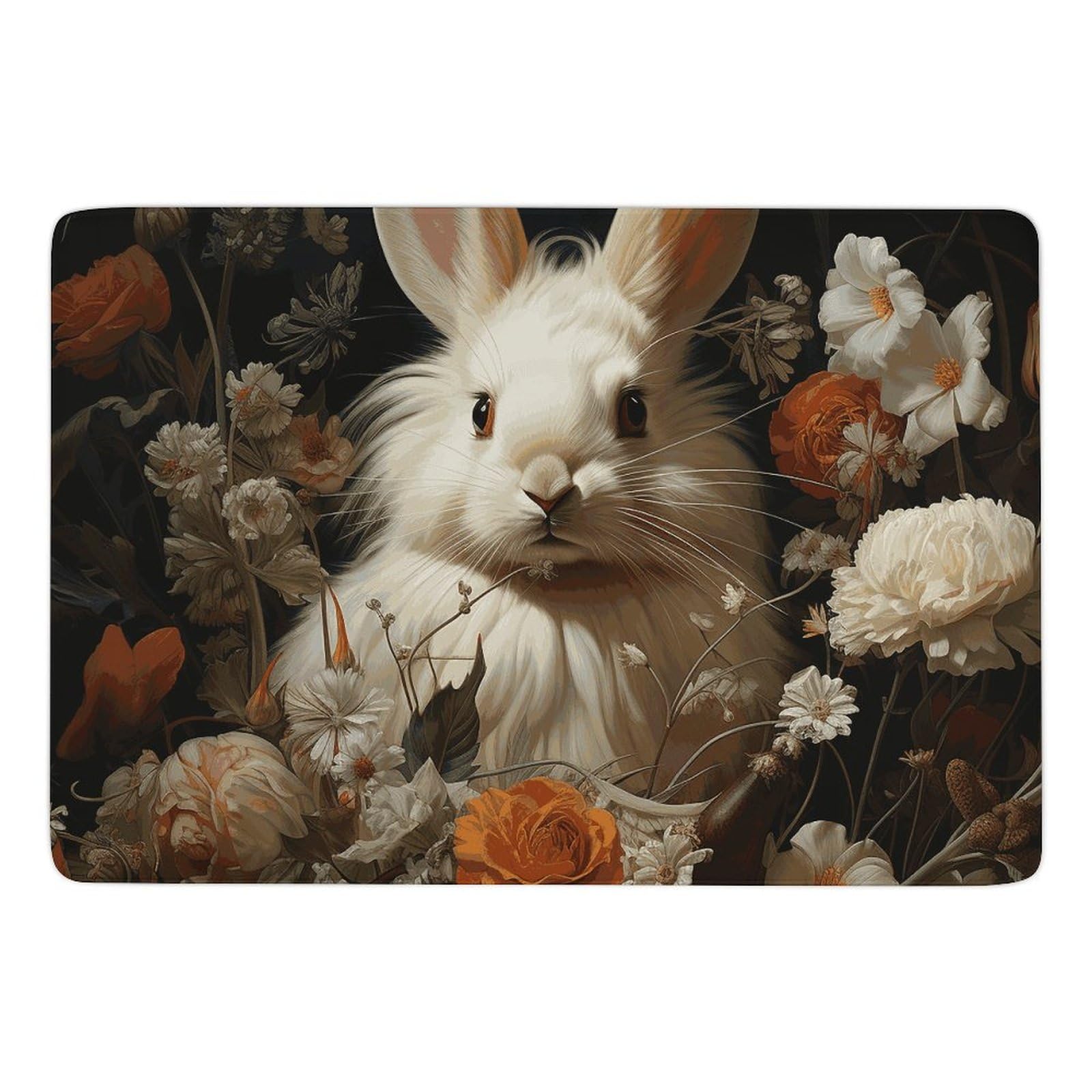 Tapis de bain à séchage rapide absorbant et tapis antidérapant lapin