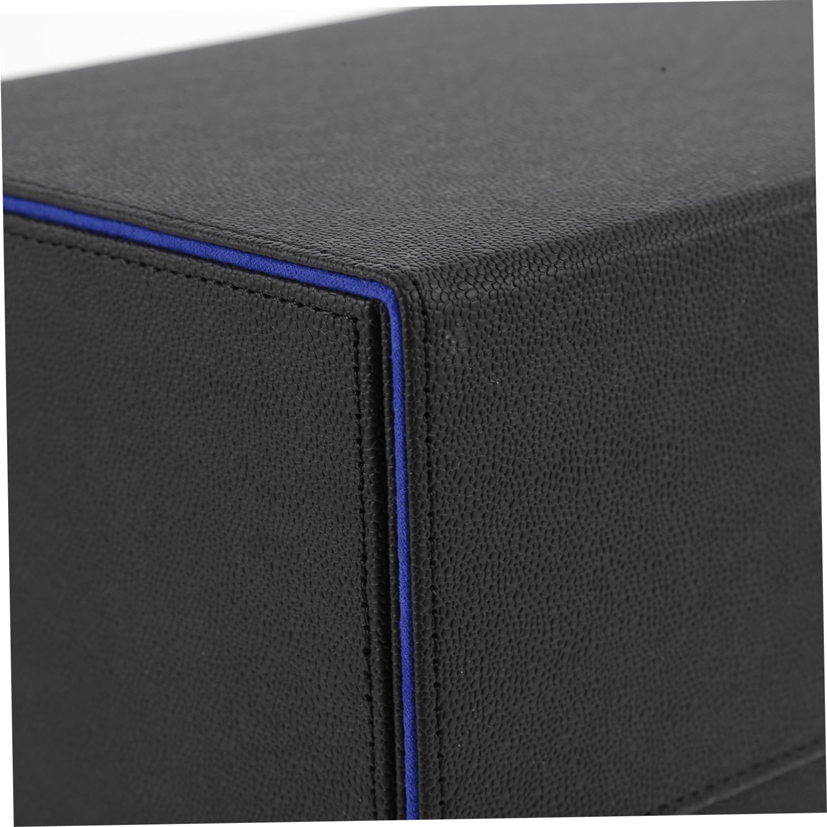 ibasenice Boîte de Rangement Magnétique pour Cartes à Collectionner Bleu Pu | Finition Résistante, Usage pour Cartes de Jeu et Petits Objets, Design Luxueux