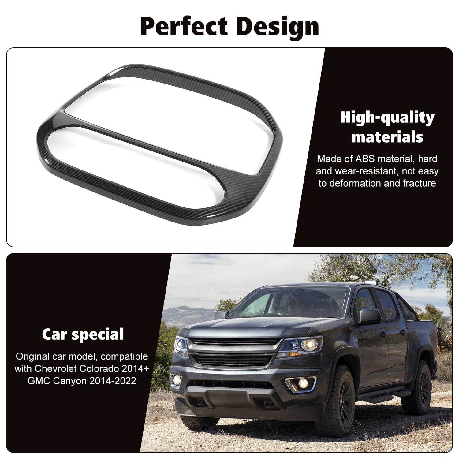 Carbon Fiber Air Vent Fender Cover Trim For Wrangler JK JL JT - Mad Hornets - View #6