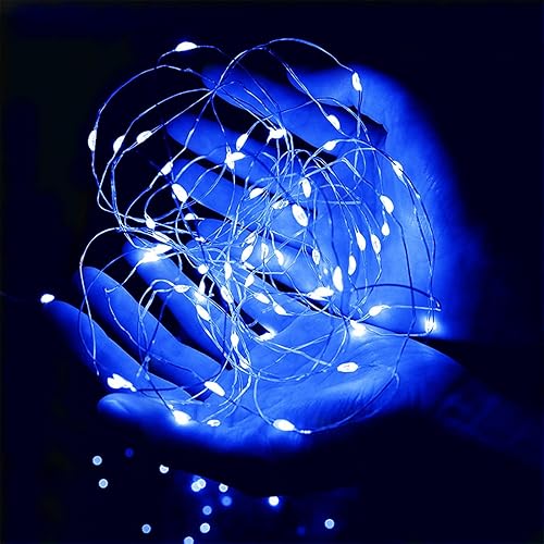 Miniatura 10 de Warm White Fairy Lights Battery Operated, 3 Speed Modes, 7Ft 20 LED Mini Fairy String Lights, Waterproof Twinkle Firefly Fairy Lights for Bedroom