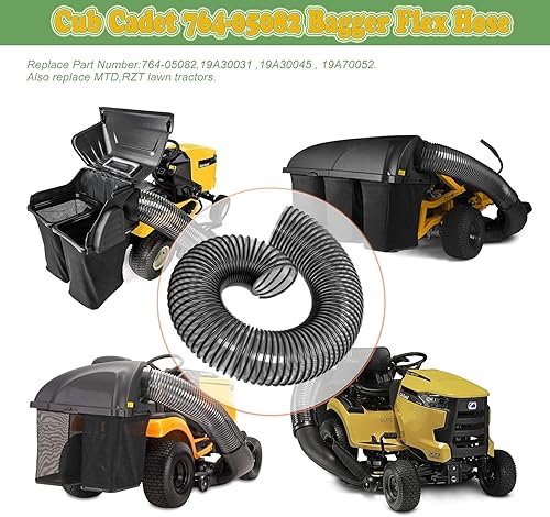 Miniatura 8 de 764-05082 Bagger Flex Hose para MTD CUB CADET cortacésped de montar 36" 42" 46" 50" 54" Kit de ensacadora doble rápida trasera 76405082