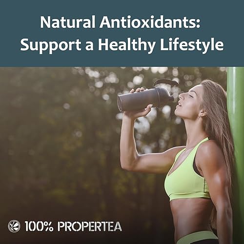 Miniatura 5 de 100% Propertea Bolsas de té verde orgánico, 100 bolsas de té ecológicas, sabor clásico, cafeinado, rico en antioxidantes, bolsa resellable