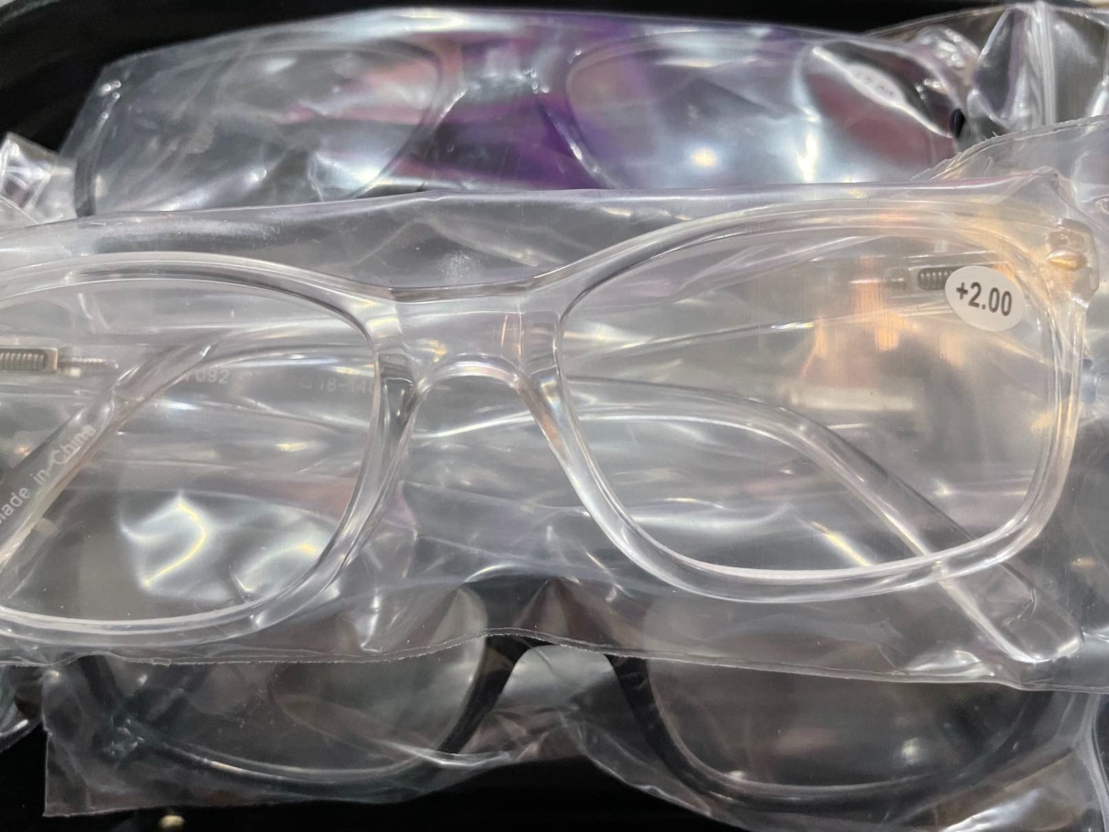 3/mo Finance Reading Glasses Set of 4 Black Quality Readers Spring