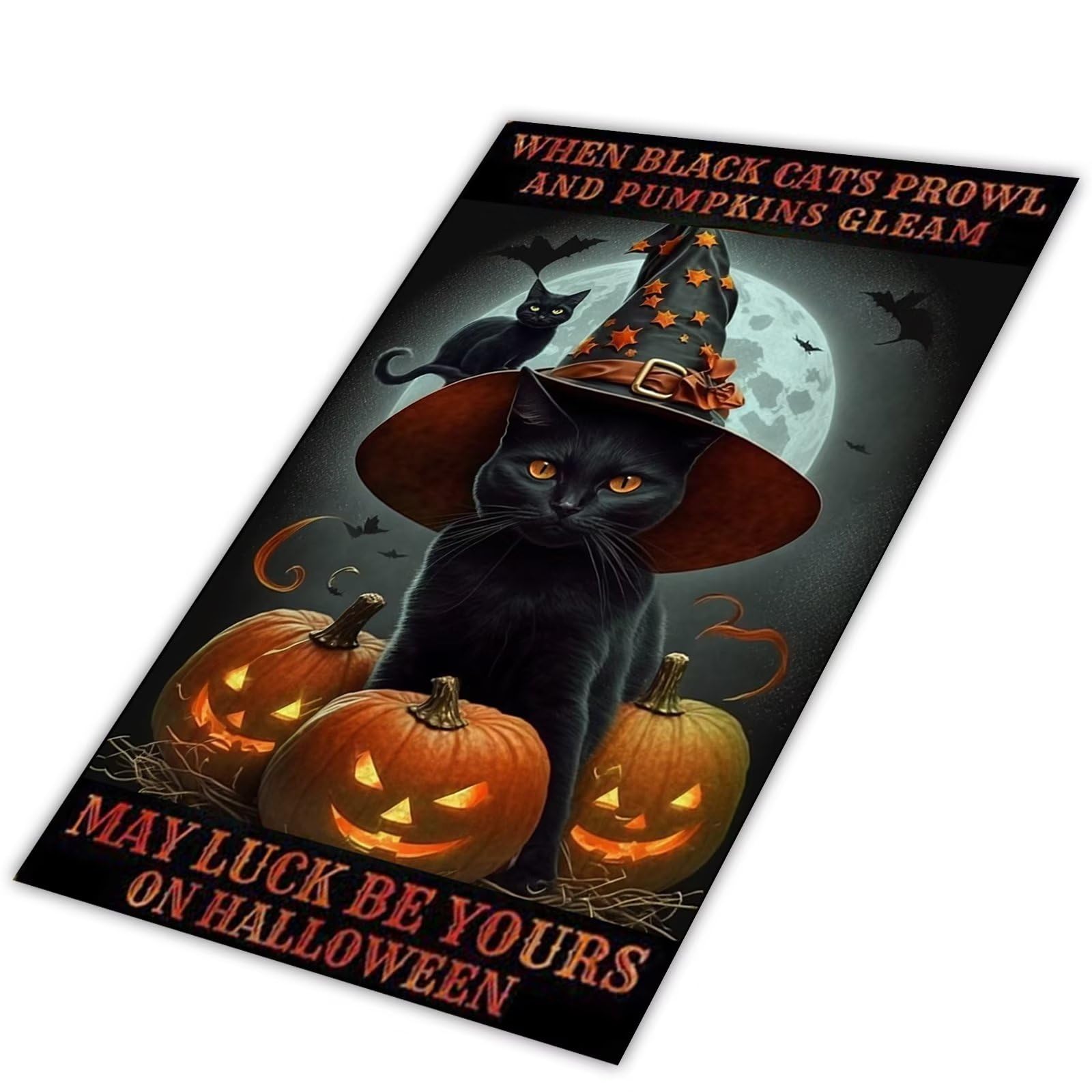 Amazon.co.jp: 魔女 ハロウィン ブリキ看板 May Luck Be Yours On