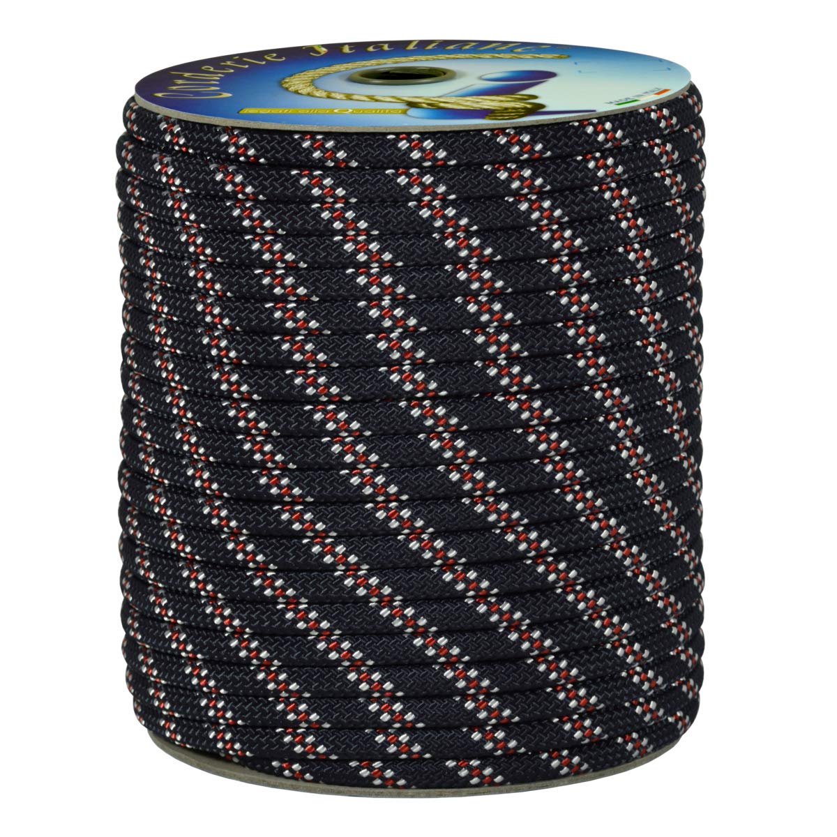 Corderie Italiane 006081302 Doppia treccia skipper fantasy alta tenacità, blu, 12 mm - 30 metri