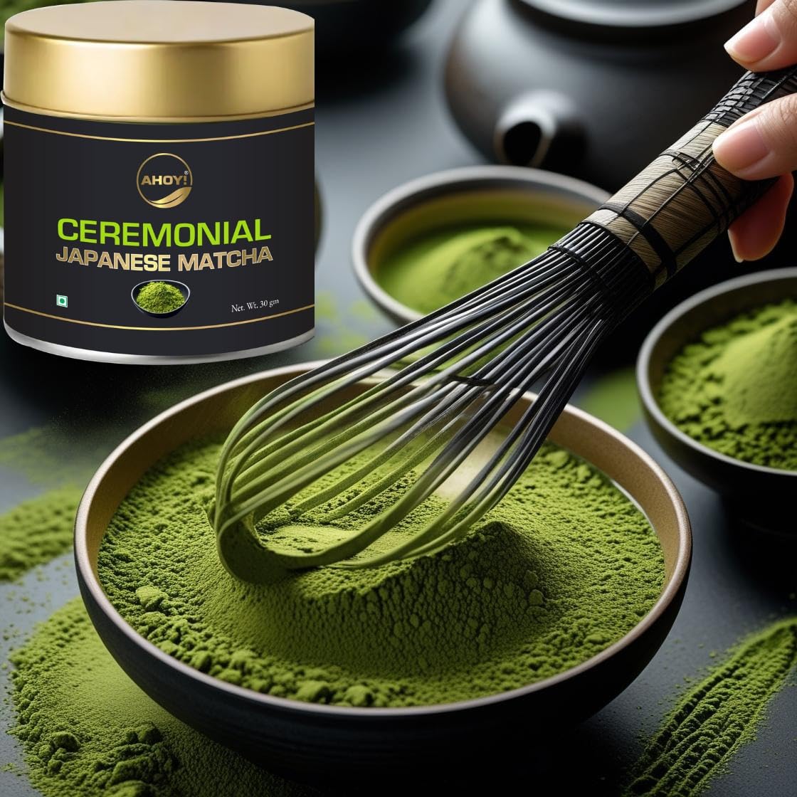 Ahoy! Japanese Matcha Green Tea Powder 1KG Bulk pack | Organic | Ceremonial Grade A | First Harvest | For Chefs, Restaurants, cafes, Bakers, and for the health conscious | 1 KG Pack - Image 4 thumbnail
