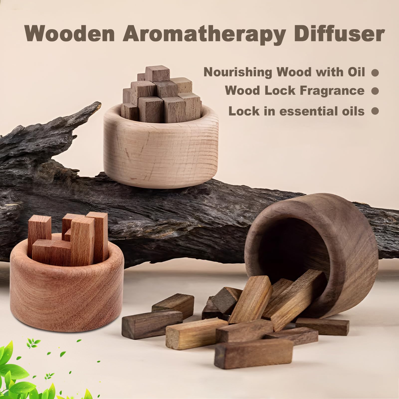 Diffusore di oli essenziali in legno