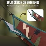 Hammock Underquilt, Insulated Camping Quilt for Warm Sleeping, Easy to Setup and Packable for Camping, Hiking, Travel, Beach, Backyard, Patio (Camouflage)