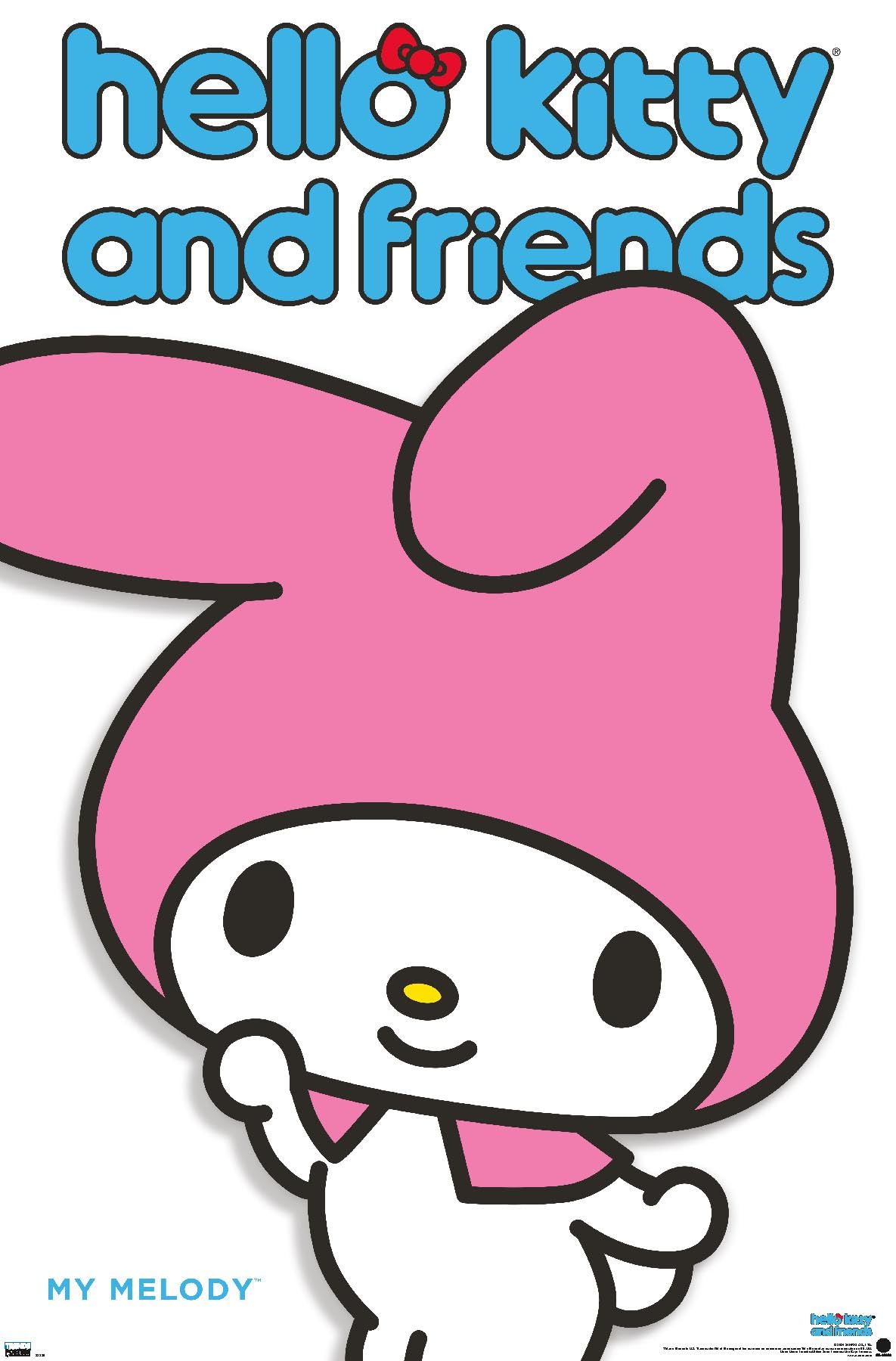 Trends International Hello Kitty and Friends: Hello - My Melody Feature Series Wall Poster, 34L x 22.4W, Premium Unframed Version