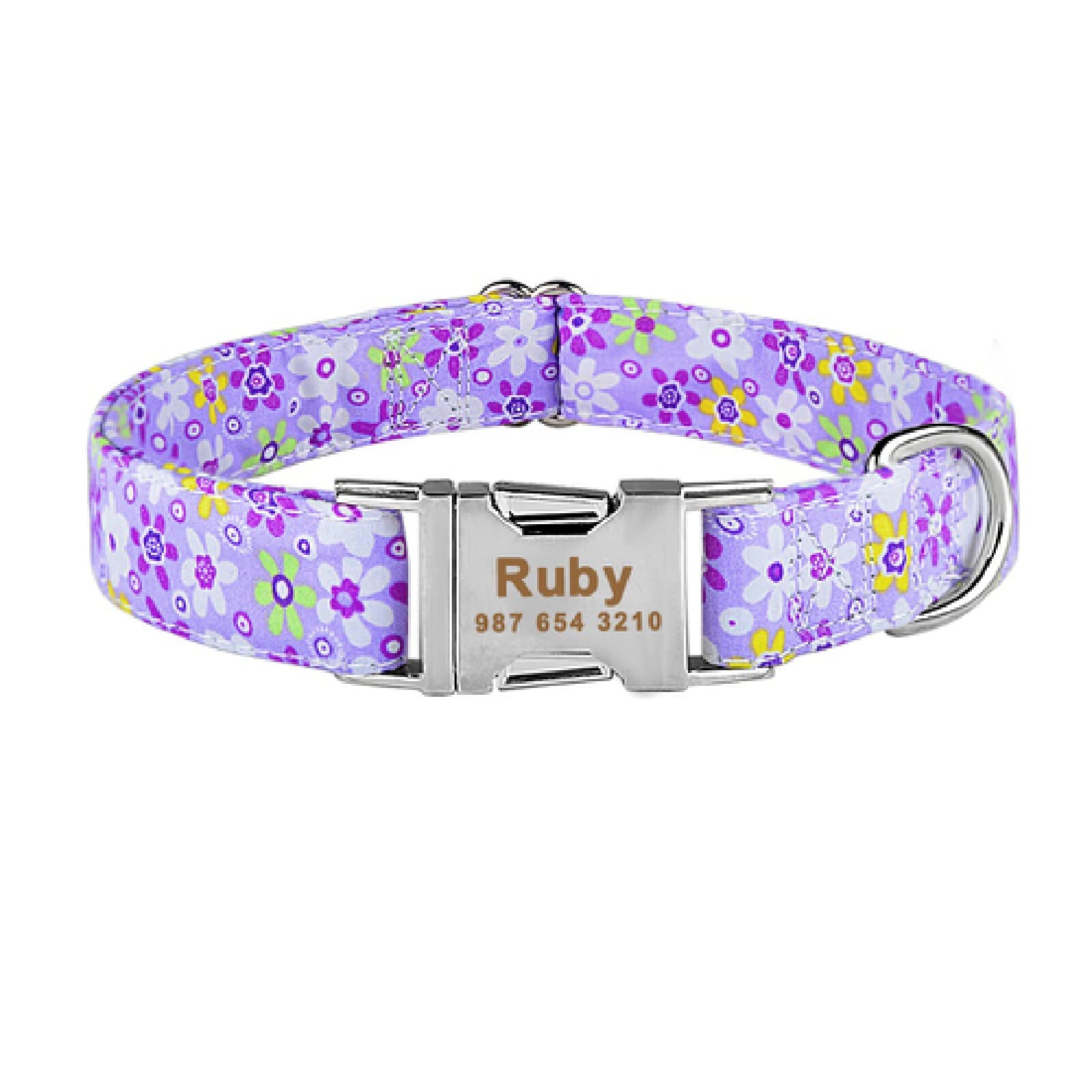 Collier chien personnalisé nylon pour la sécurité de votre animal