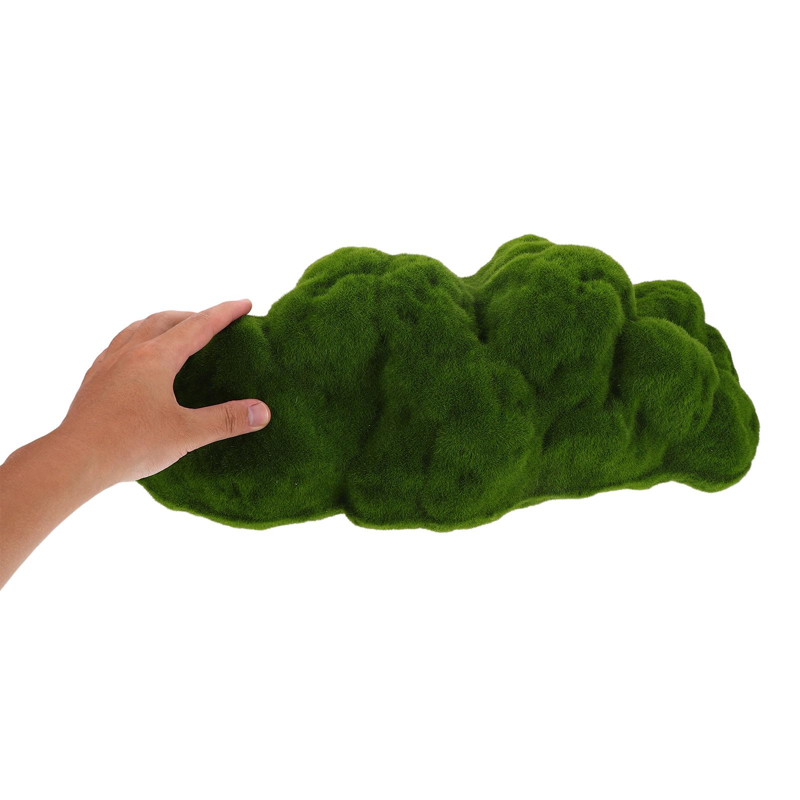 Uonlytech Roca Artificial de Musgo Verde de Espuma Forma de Montaña