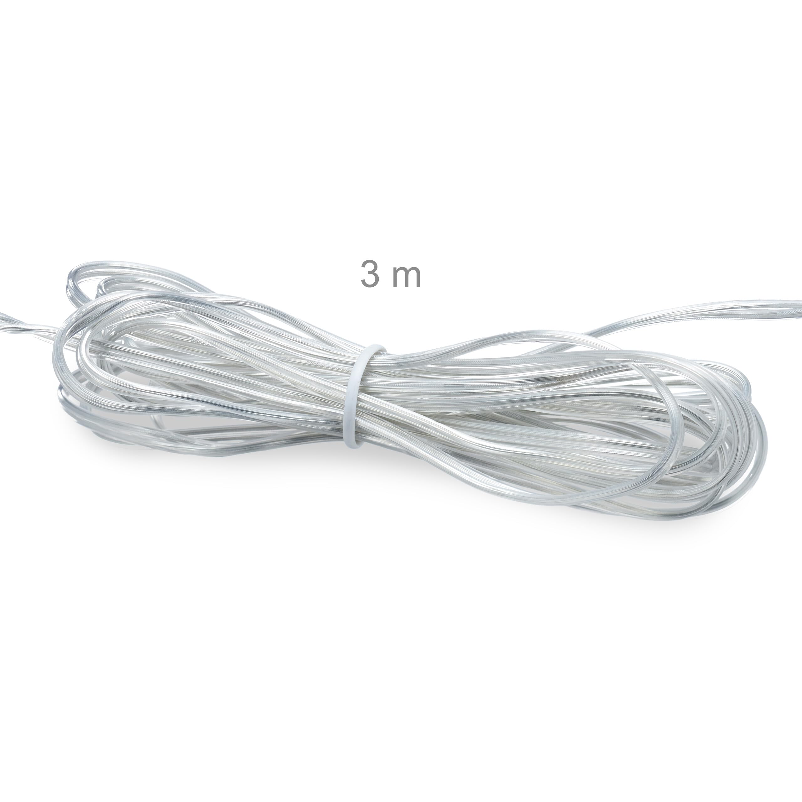Relaxdays Wieniec świetlny LED, dekoracja okienna wewnątrz, do zawieszenia, Ø 30 cm, przez cały rok, koło świetlne, zasilanie bateryjne, srebrny, żelazo, miedź