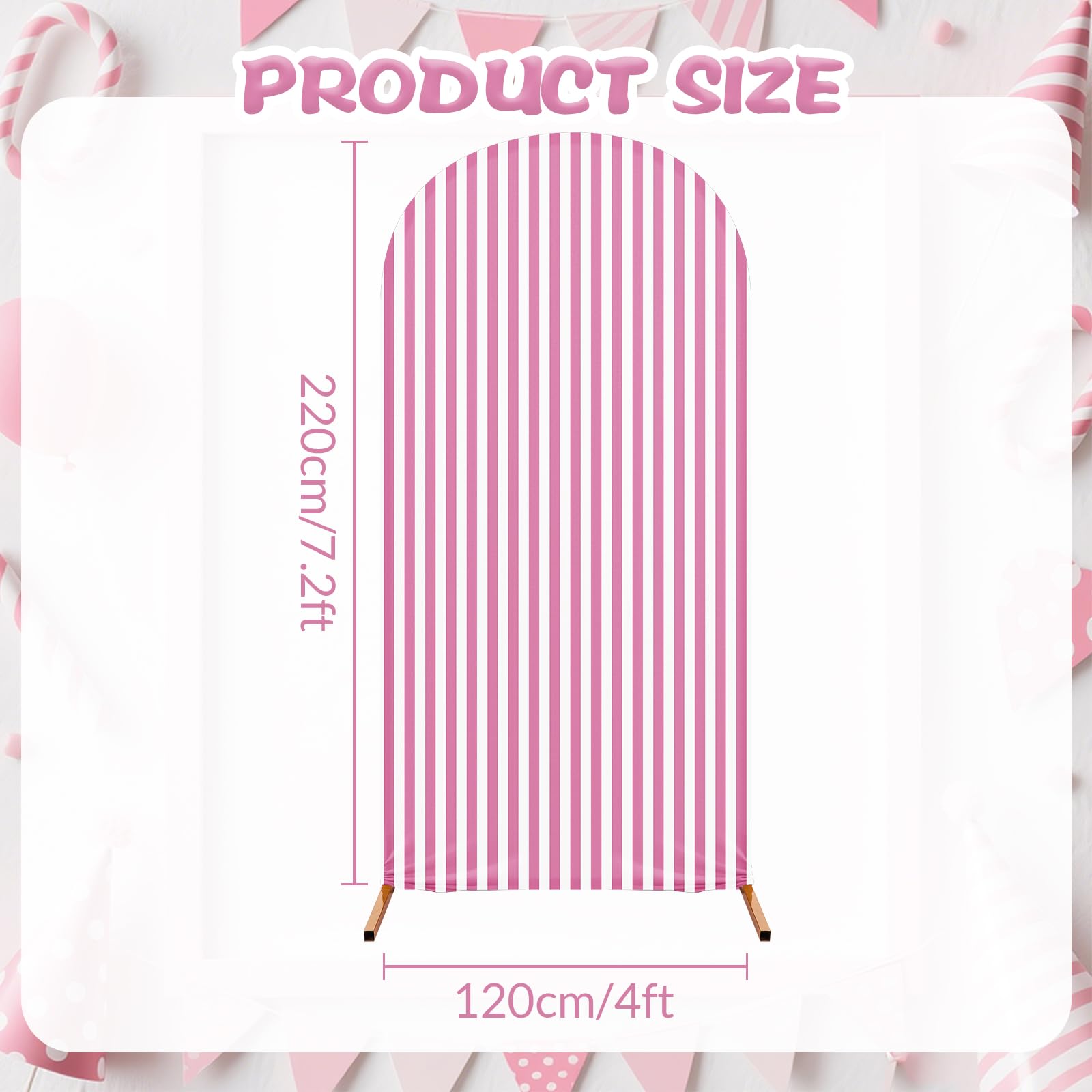 Red White And Blue Arch Covers 7.2 Ft Princess Party Arch Backdrop ...