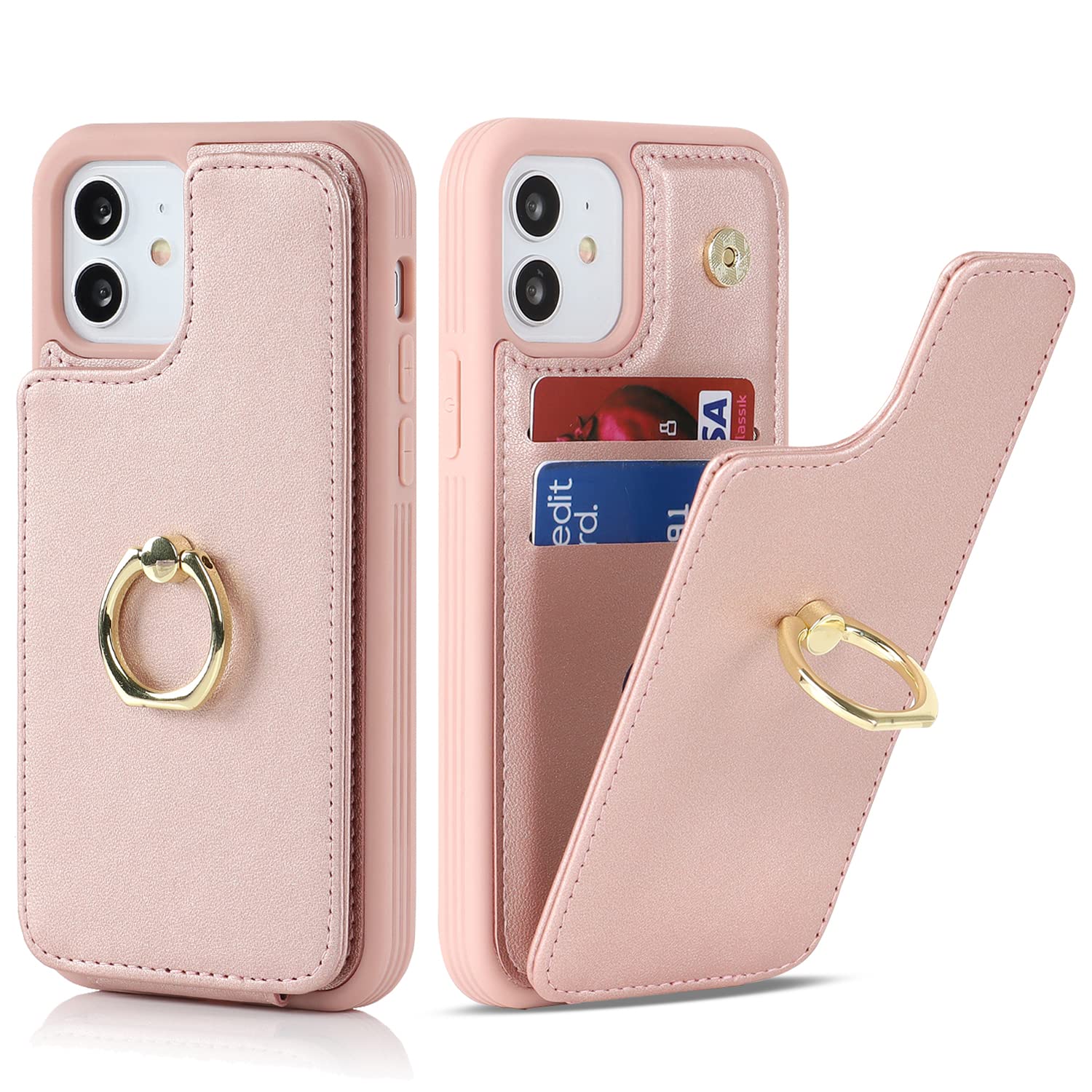 Amazon.com: Lipvina for iPhone 12/12 Pro Wallet Case with Card