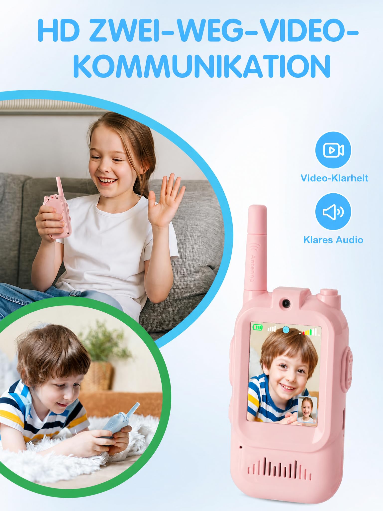 Video Walkie Talkie Kinder, Blau