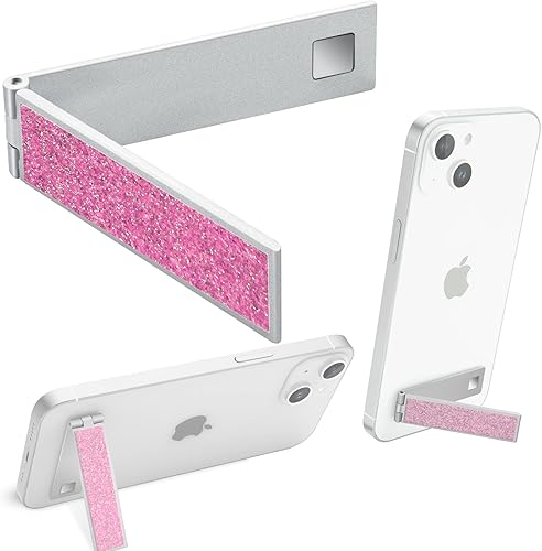 Mini soporte para teléfono, plegable, invisible, portátil, de metal, para escritorio, compatible con iPhone, Samsung y todos los teléfonos disponible en Yaxa Peru