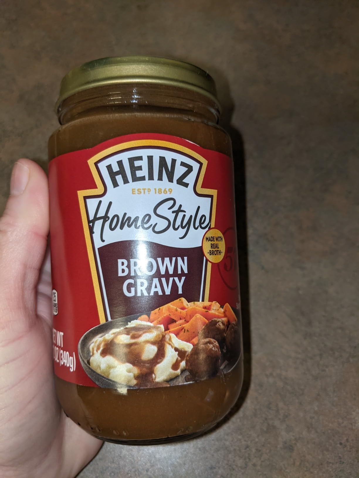 Heinz Brown Gravy 12oz Jar Grocery & Gourmet Food