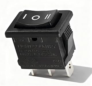 R19A Double Side Self-Reset Switch Compatible with Anchilly Switch, with 3 Pins and 3 Position, Has a Rating of 6A 250VAC T105/55 1E4 and 6A 250VAC T85/55 u 10E3, Operate on 120V/125V AC Systems