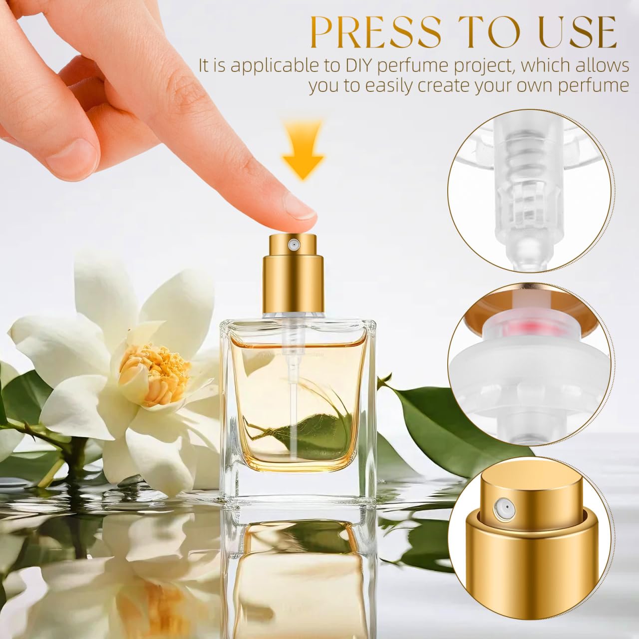Amazon.com: 10pcs Perfume Spray Bottle Top, 13mm Plastic Sprayer