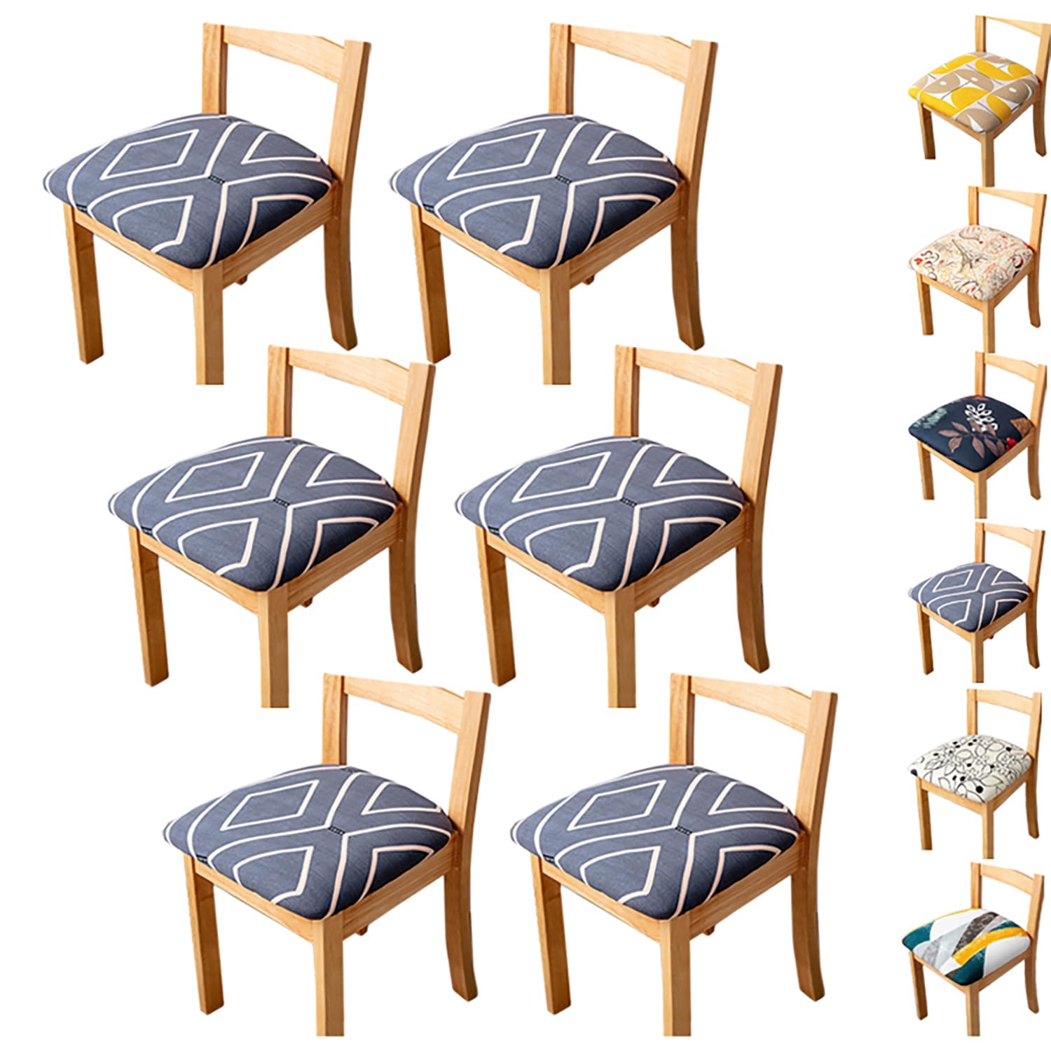 Housses de siège extensibles pour chaises de salle à manger, restaurant et hôtel