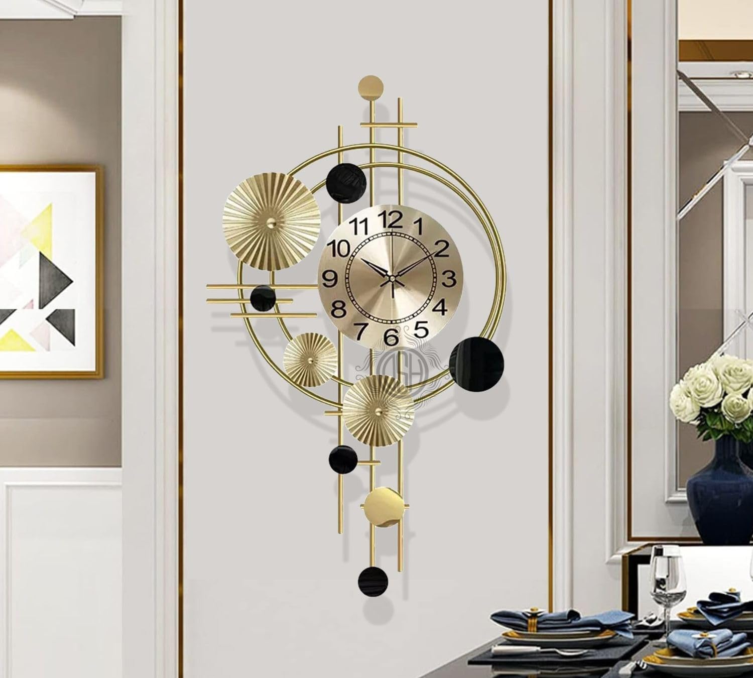 DSH Metal Wall Hanging Analog Wall Clock Stylish Wall Clock For Living Room Bedroom Dining Hall Office Cafes Hotels And Restaurant Decoration.(Iclk-29-Umbrella), Multicolour (B0D3XWZW35) Amazon Price History, Amazon Price Tracker