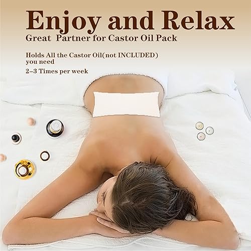 Miniatura 5 de Envoltura de lana sin blanquear de algodón orgánico, 2 unidades para paquete de aceite de ricino, reutilizable y sin desorden, altamente absorbente