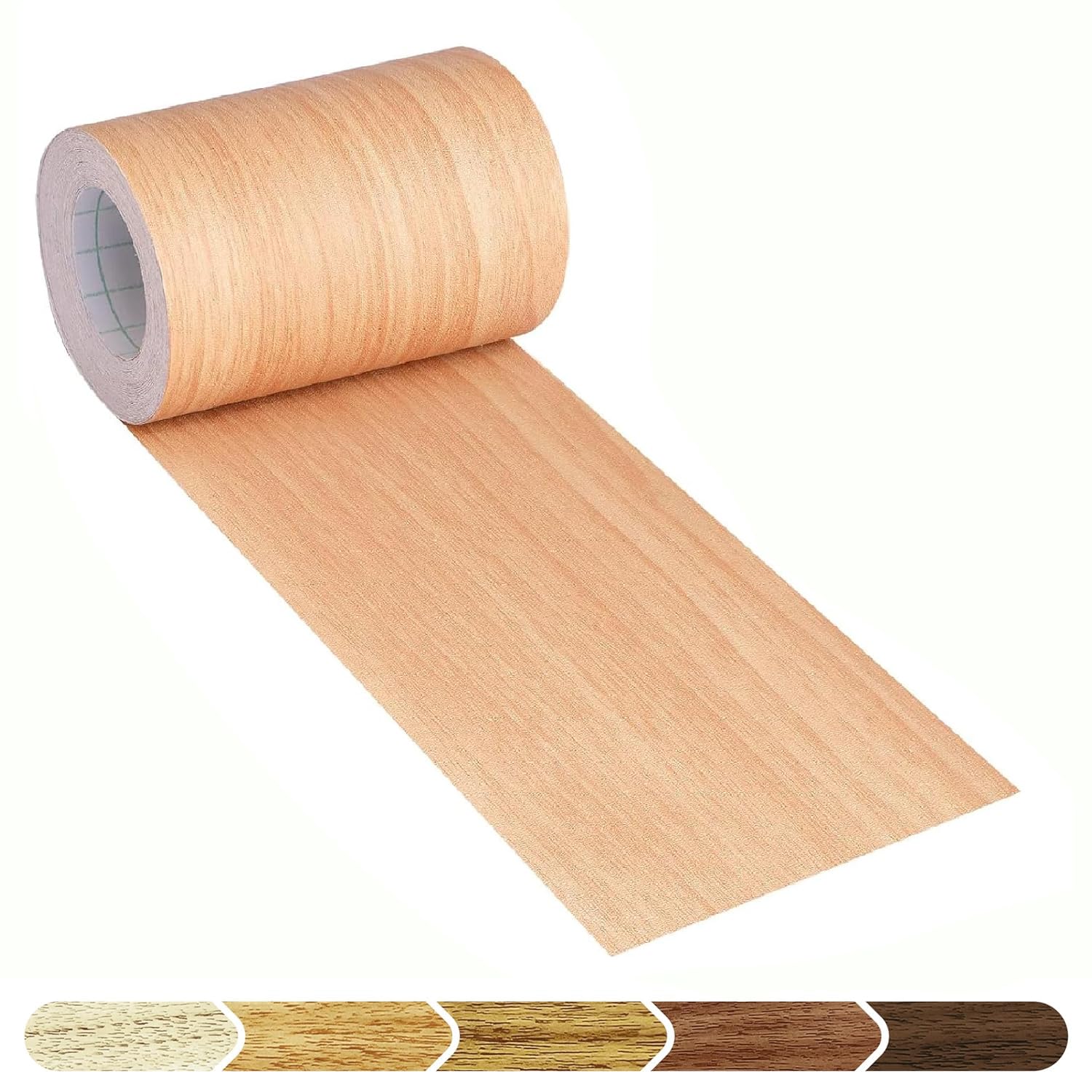 MUNIKESH CREATION Orange Colour Wood Border Wallpaper Peel and Stick Wooden Contact Paper for Countertops Border, Wall Corners Stickers and Wall Decor Waterproof Self Adhesive 4x144 Inch