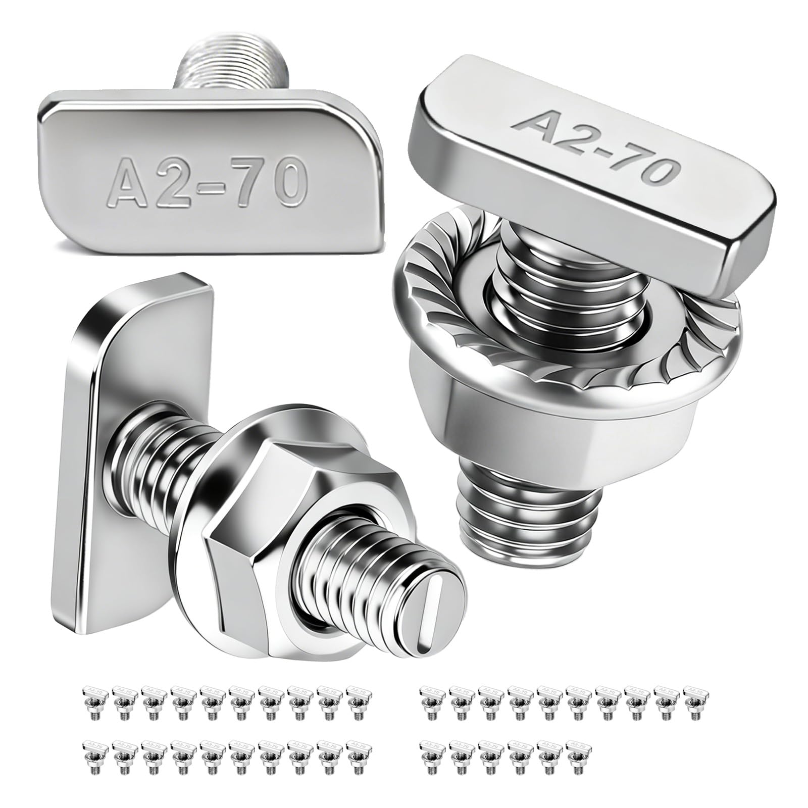 PDKKFF 60 Stück Senkkopfschrauben M3x8mm Innensechskant, Sch