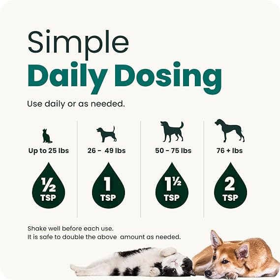 VetriScience Calm & Confident Liquid for Dogs and Cats, Uned, 8 oz