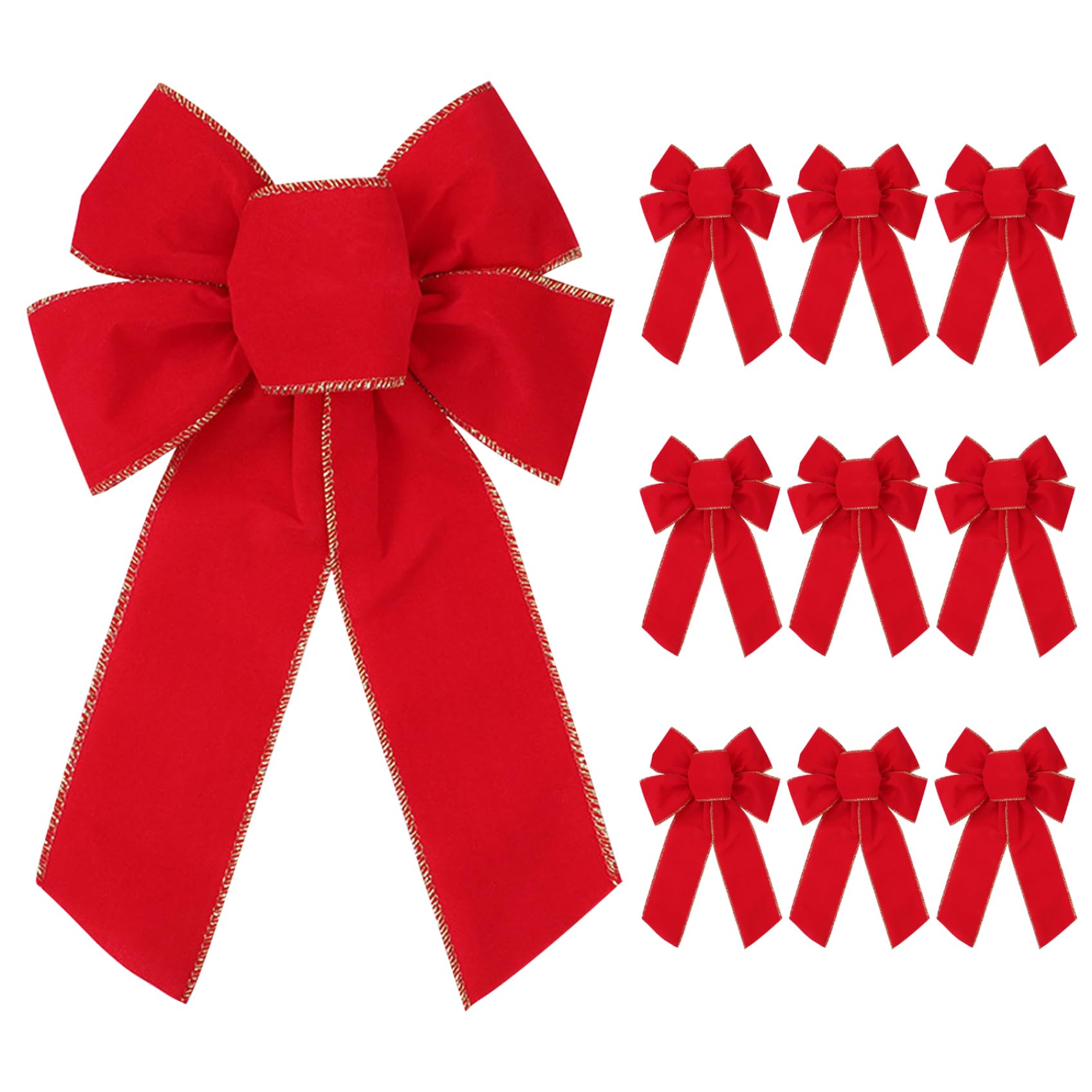 Donkerrode kerststrik 22x28 cm wolmix voor kerstboom