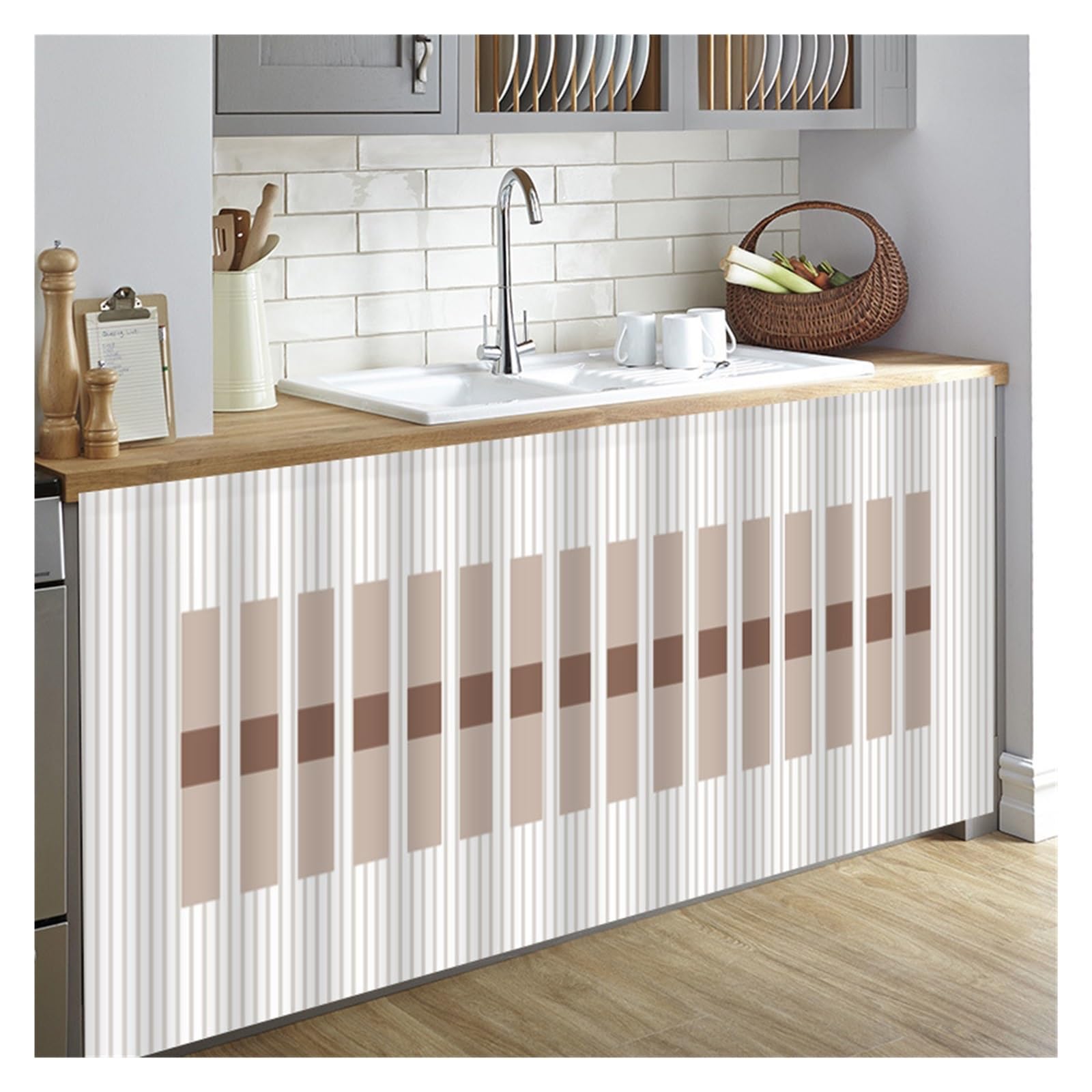 BDFJEDS Cabinet Curtain Dustproof Cabinet Curtains Wardrobe Doors Storage Racks Blocking Self adhesive Washable(Color5,W100xH140cm)