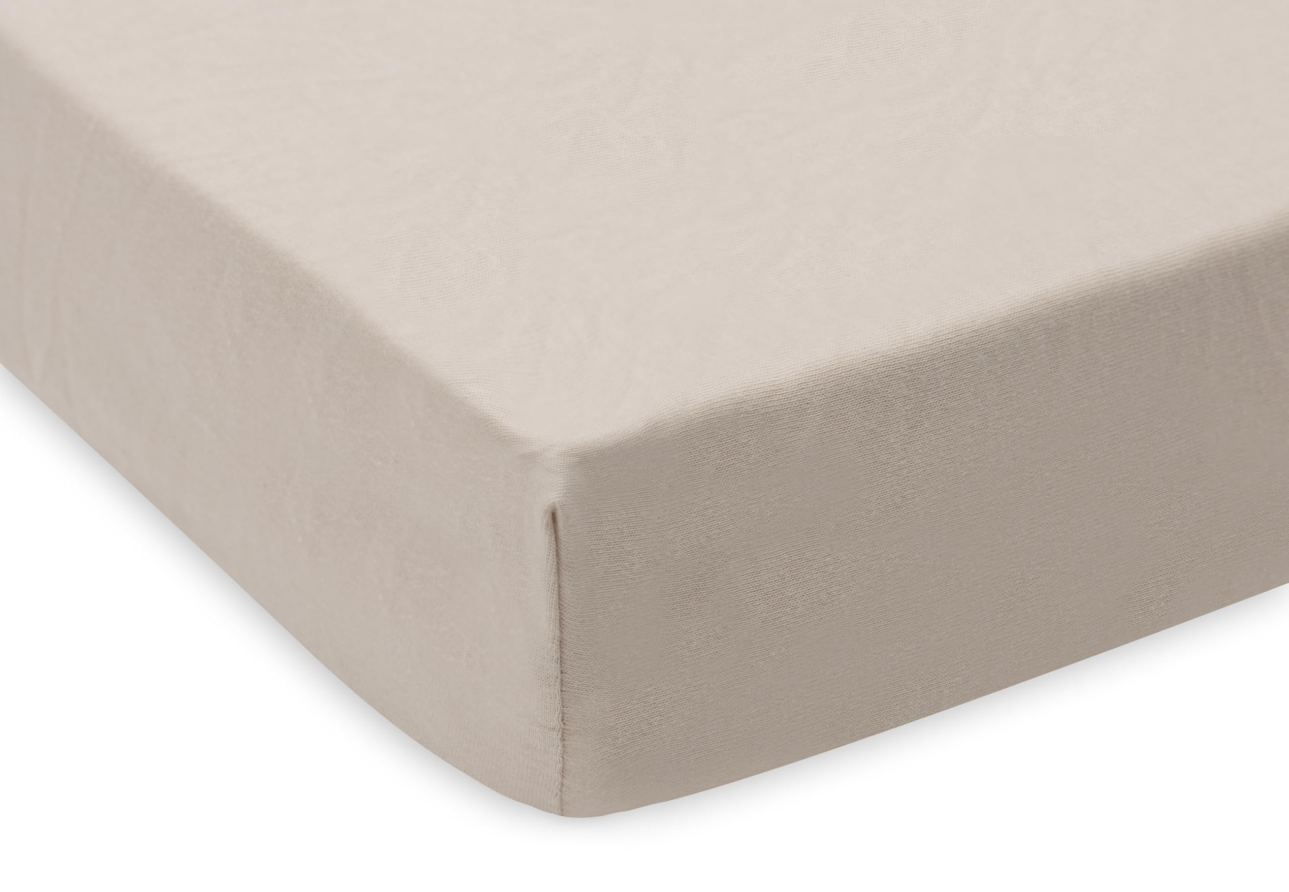 Hoeslaken Ledikant Jollein 60x120 Jersey Oatmeal/Sand 2st