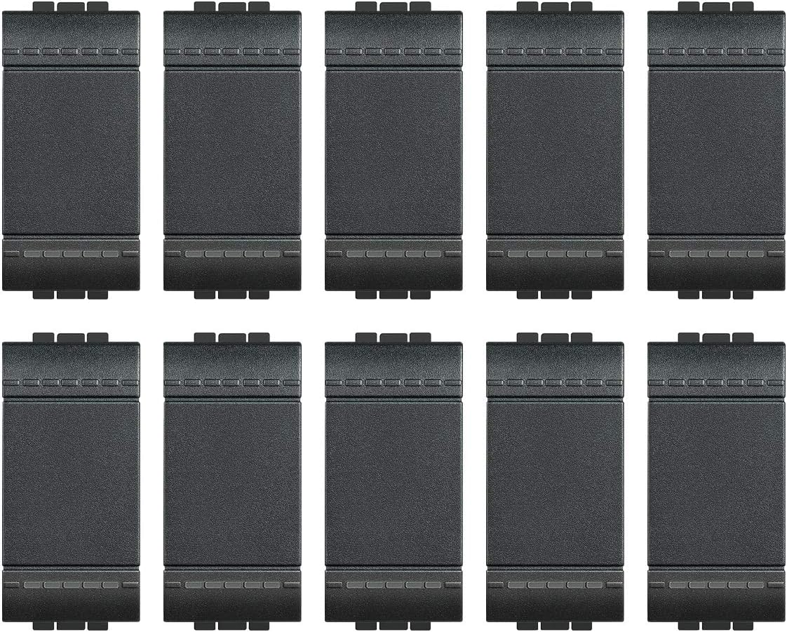 Deviatore BTicino SL4003NF FP LL 1P 16A Antracite - Interruttore Unipolare Per Impianti Elettrici - Foto 4