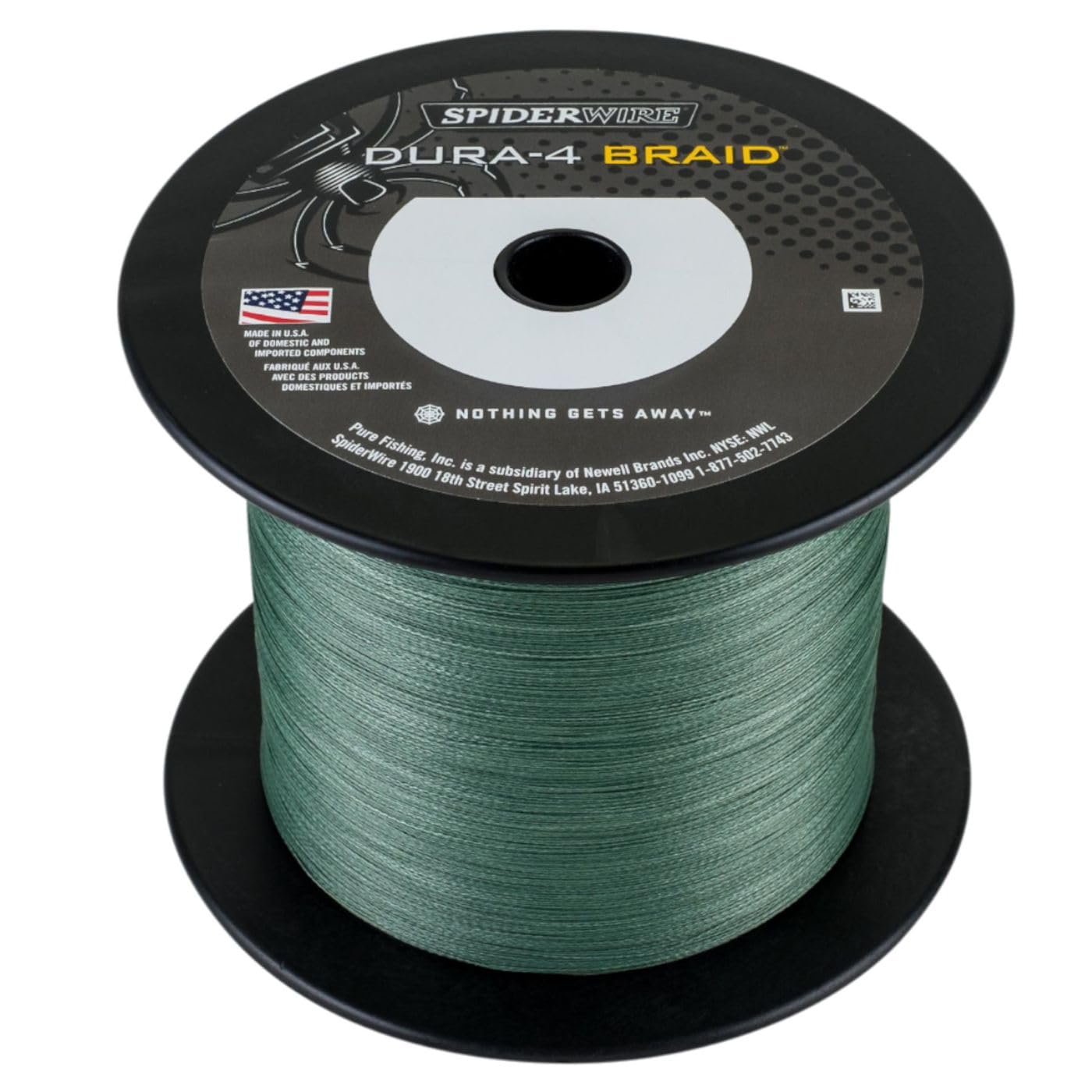 SpiderWire Dura 4, Fishing Line, Superline, , Predator Fishing, Pike, Perch, Zander, Trout, Unisex, Moss Green, 0.2mm