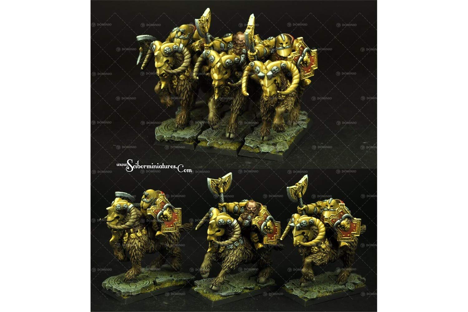 Scibor Monstrous Miniatures Mountain Ram Riders