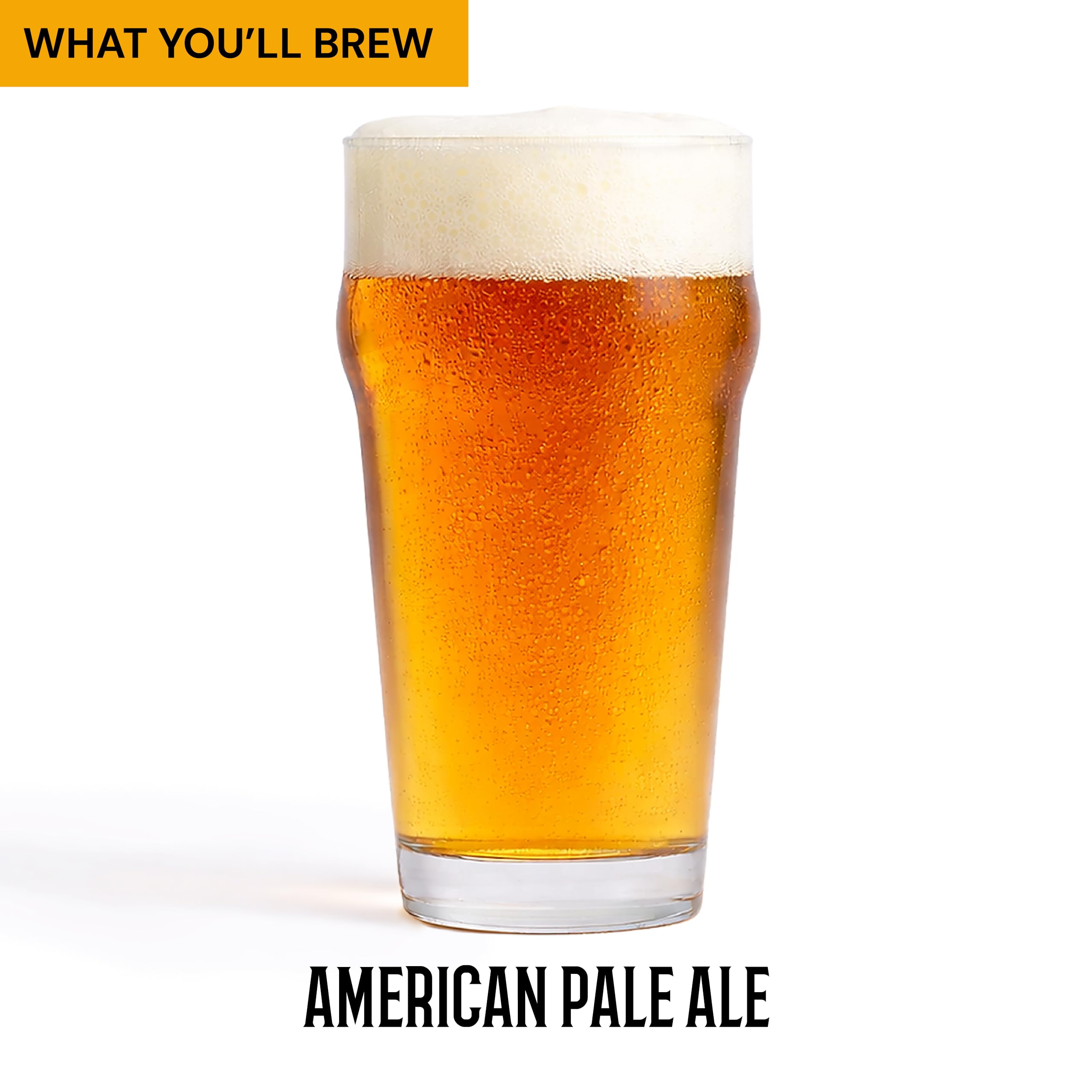 Craft A Brew Ale americana pálida; Kit para hacer cerveza; Haz tu propia cerveza artesanal; Equipos y Suministros Completos; Kit de elaboración de cerveza casera de inicio; 1 galón