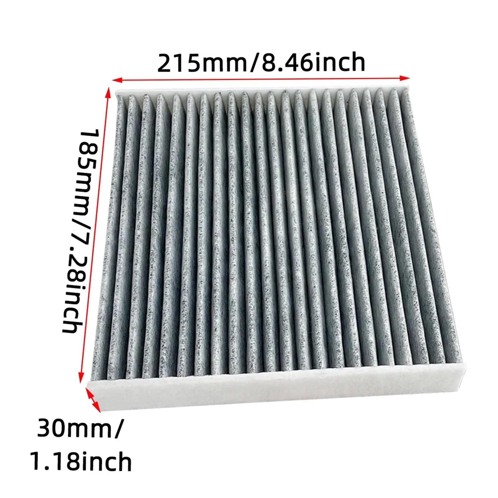 Filtro de aire de cabina de coche compatible con Toyota RAV4 (2019, 2020, 2021, 2022, 2023 y 2024), fibra de carbono. Filtro de aire de cabina Filtro de Habitáculo Anti(5 PCS)