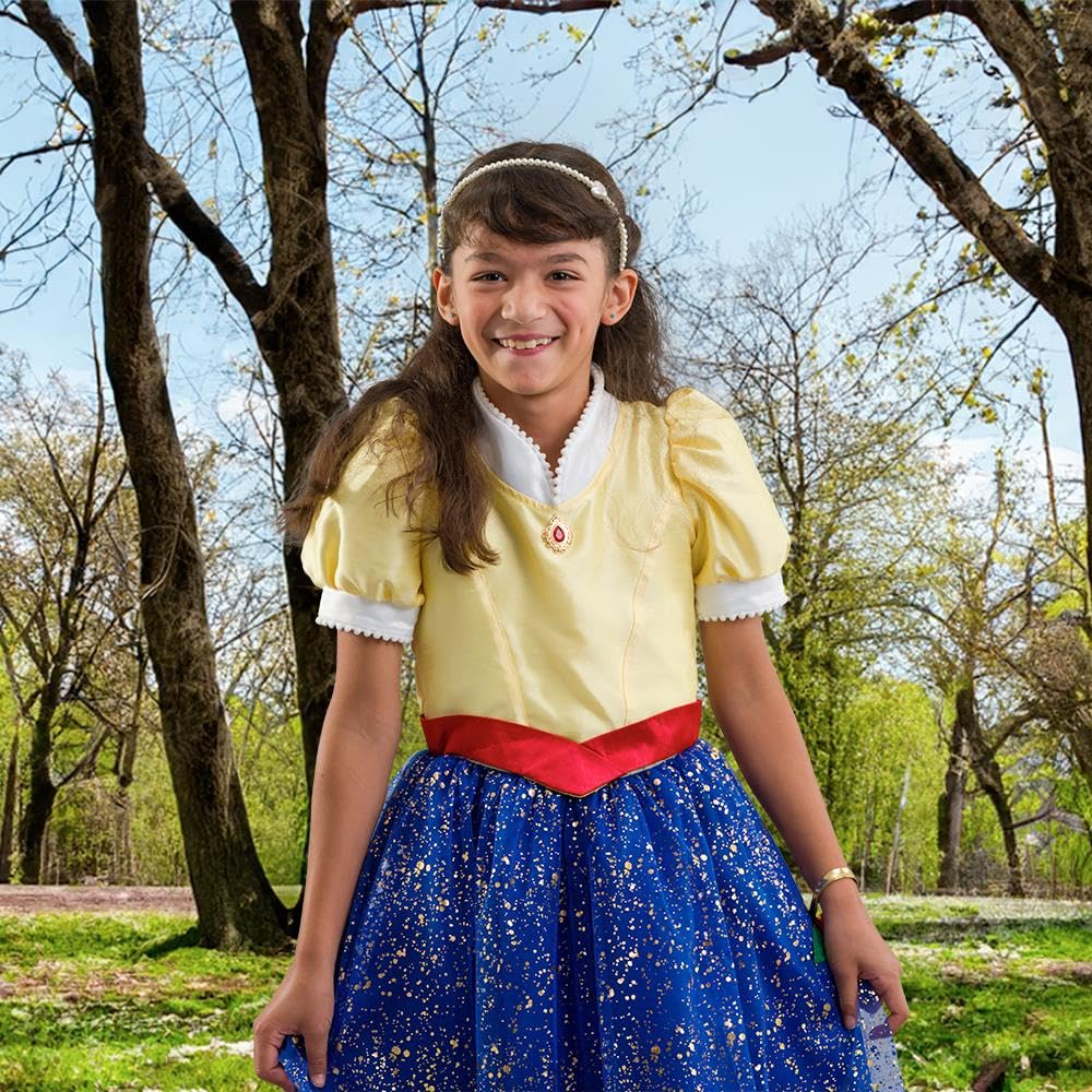 Pretend to Bee Princess Dresses, Ages 7-8, Dress Up Costumes for Kids, Cinderella, Rapunzel, Sleeping Beauty, Snow White, & The Little Mermaid