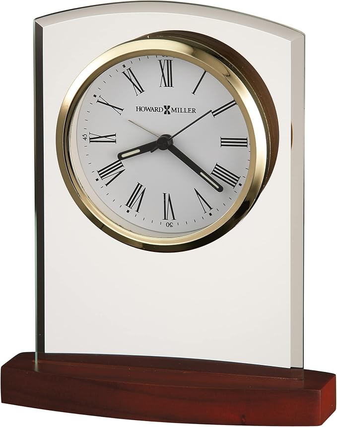 Howard Miller Marcus Table Clock 645580 Beveled Glass