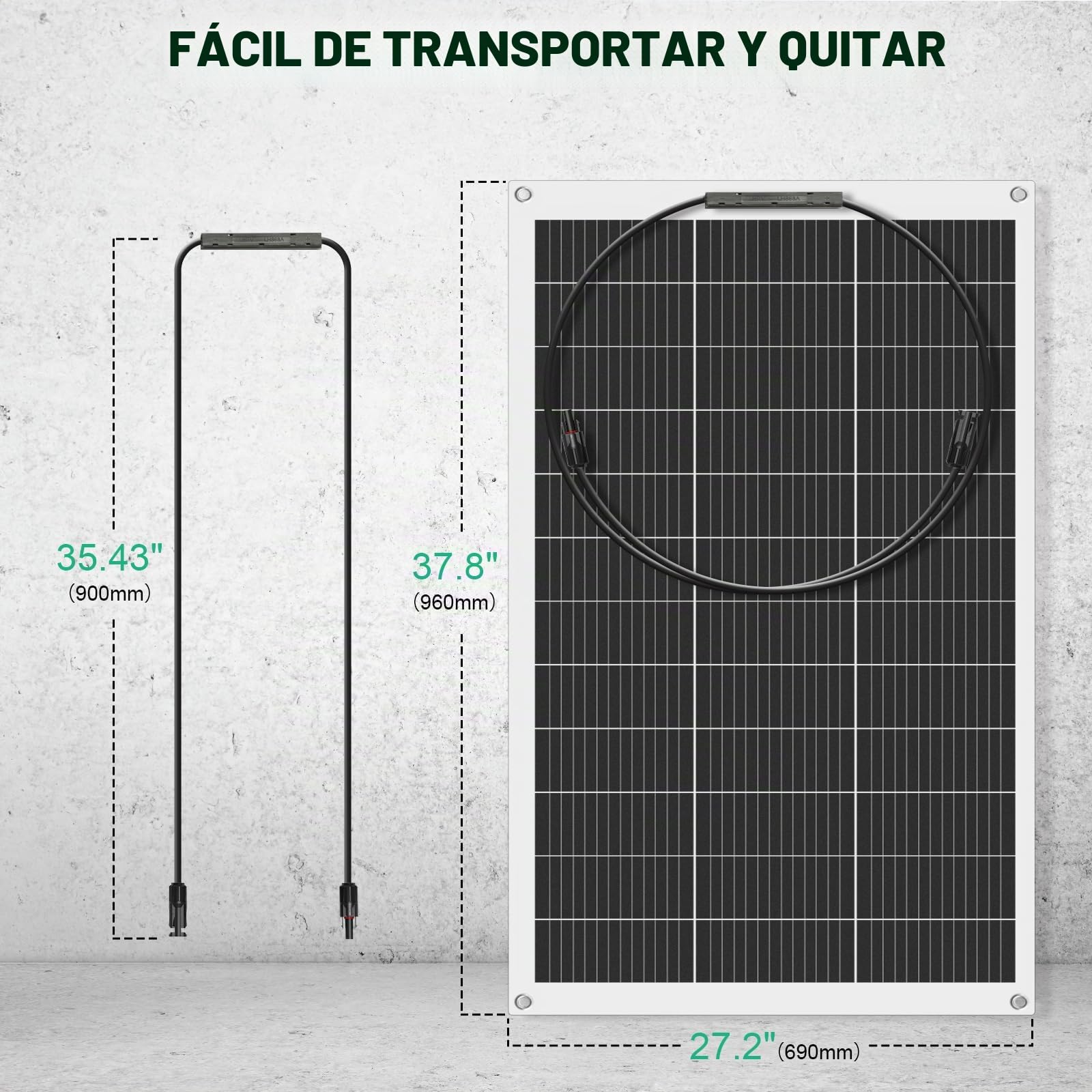 ECO-WORTHY - Kit de panel solar flexible (260 W, 12 V, sistema fuera de la red: 2 paneles solares flexibles 130 W, 30 A, pantalla LCD + 5 m, cable solar para caravana, autocaravana, barco, cabina