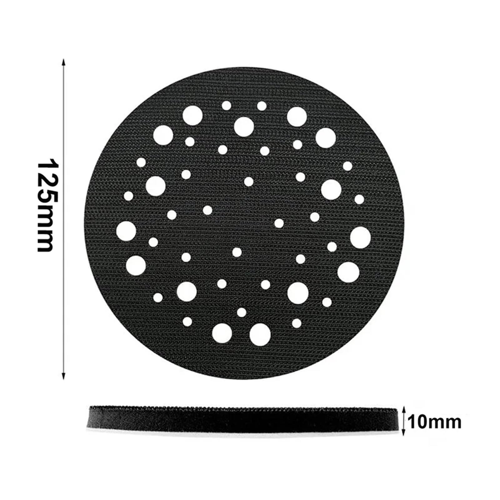 5 sztuk 44 otwory miękka gąbka interfejs Pad cali 125mm podkładki szlifierskie tarcza podkładowa haczyk i pętelka tarcze do polerki