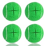 Mloowa Precut Tennis Balls for Walkers 4 Pcs Balls with Precut Opening for Easy Installation,Walker Accessories for Seniors Fit Most Walkers,for Furniture Legs and Floor Protection