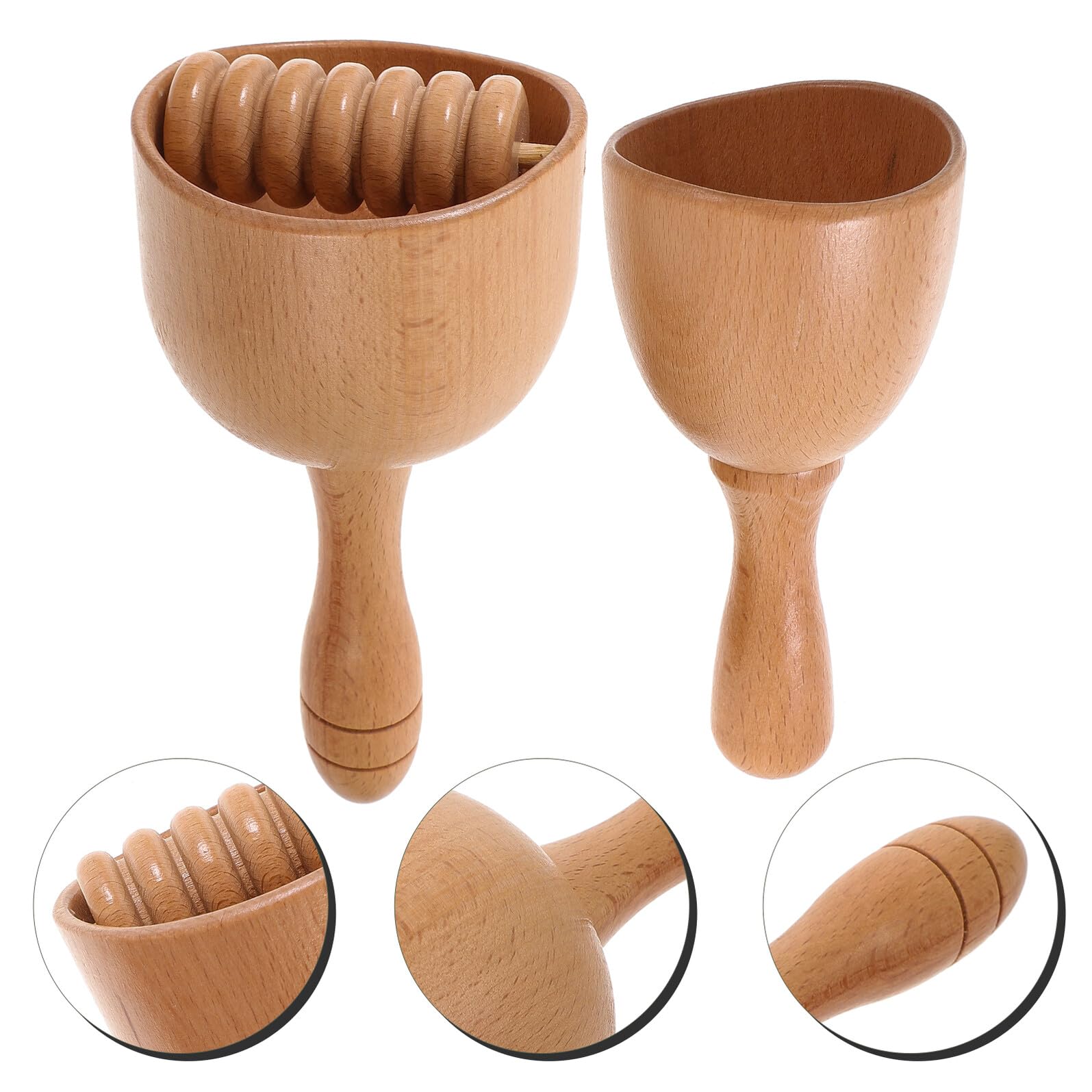 2 Stück Handmassage Roller mit Becherdesign Rückenmassagebecher für Physikalische Therapie und Muskelentspannung Massagewerkzeug