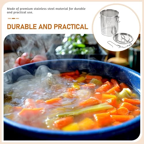 Miniatura 8 de Hemoton Infusor de bola de té de acero inoxidable, filtro de té de gran capacidad, colador de cocina, colador de condimentos con gancho de cadena