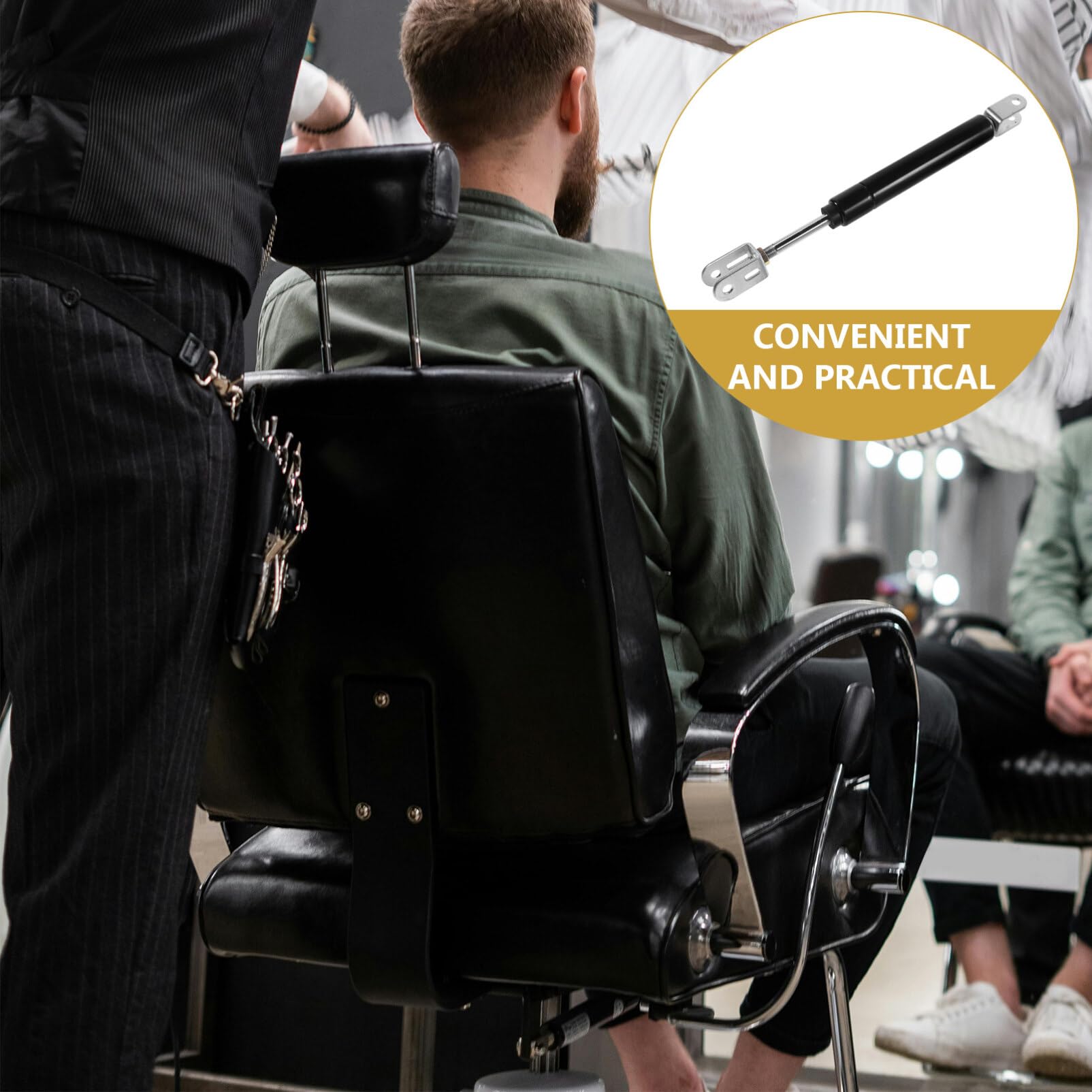 Zapasowy pręt pompy hydraulicznej do krzeseł salonowych i fryzjerskich, akcesoria do płynnej pracy, uniwersalne dopasowanie, niezbędna część krzesła dla profesjonalistów